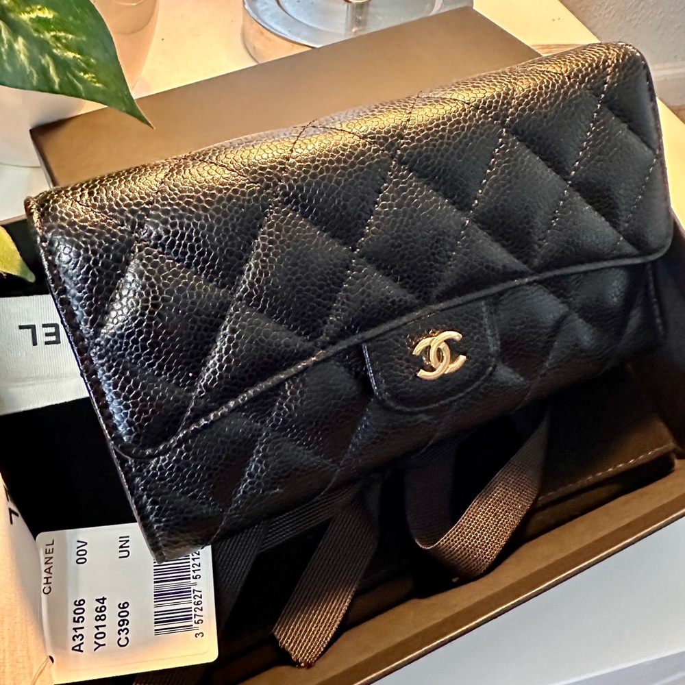 Chanel Long quilted wallet